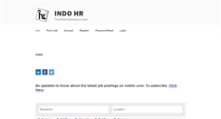 Desktop Screenshot of indohr.com