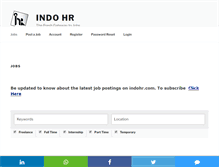 Tablet Screenshot of indohr.com